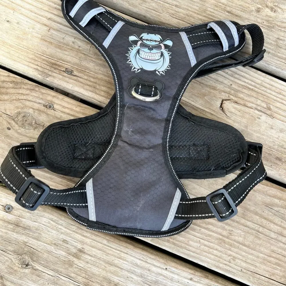 TIANYAO size M-L, no tug, soft reflective outdoor adjustable dog harness